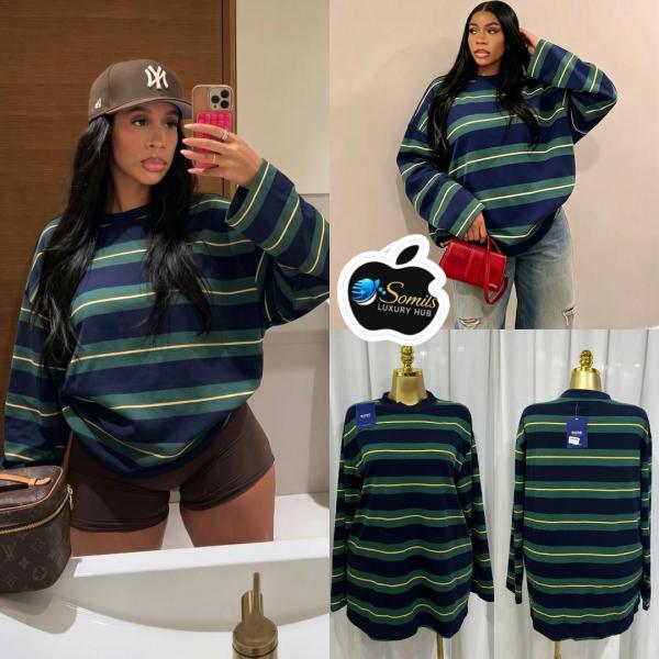 stripe longsleeve top