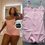 peach sleevless jumpsuit