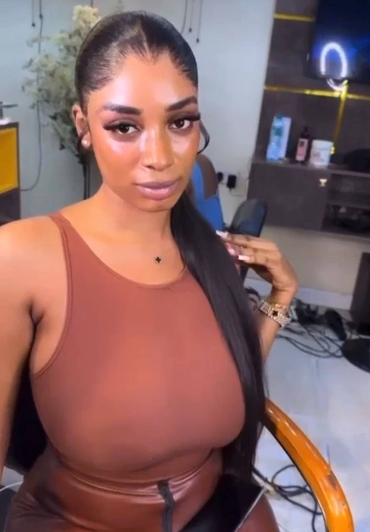 humanhair frontal lace and ponytail