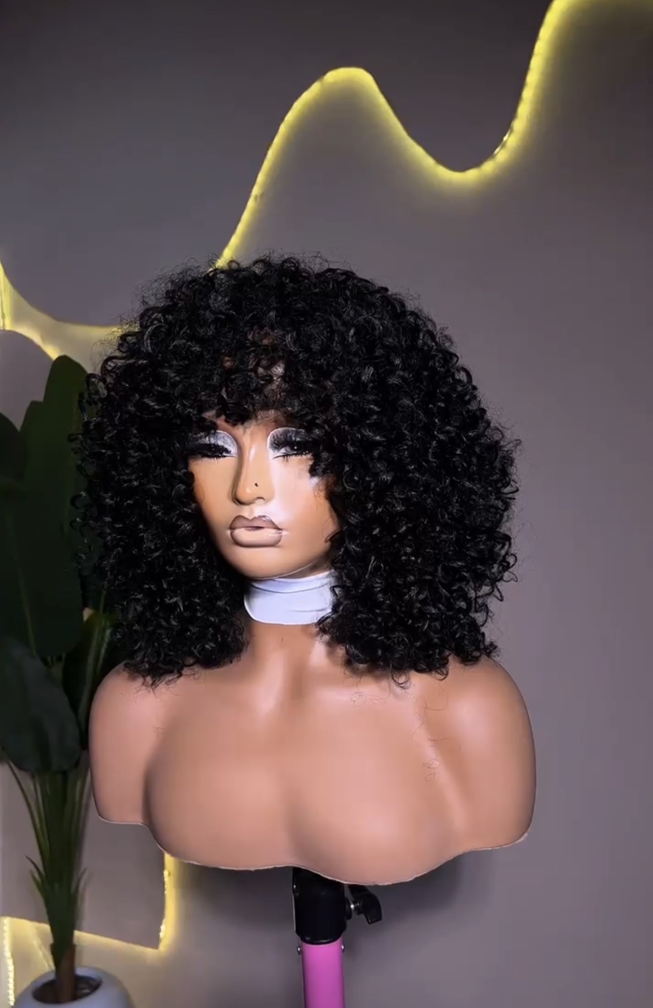 Pixie fringe wig