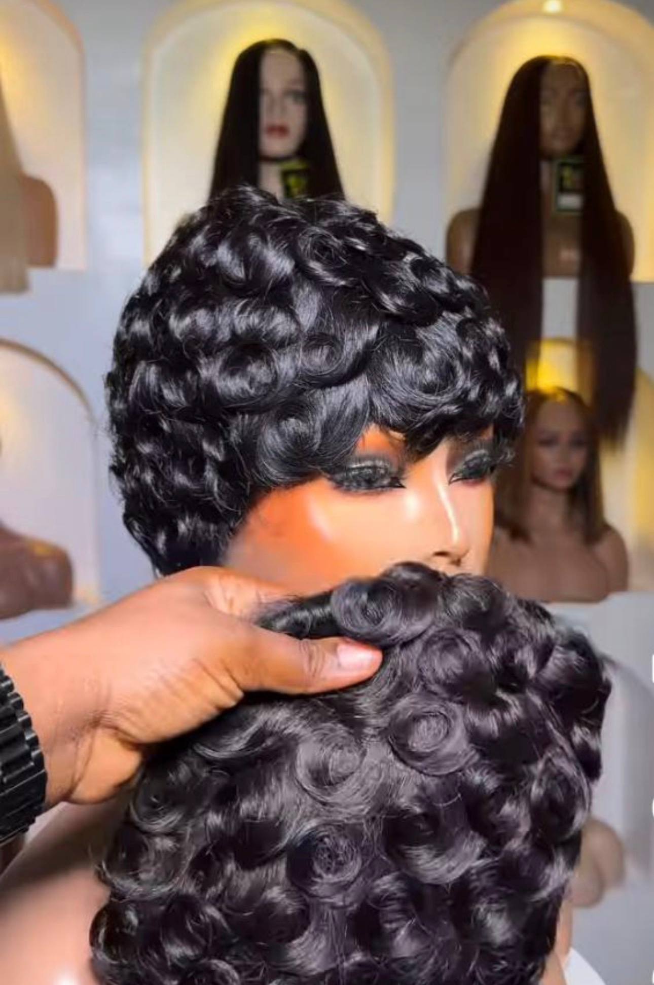 human hair wig chioma