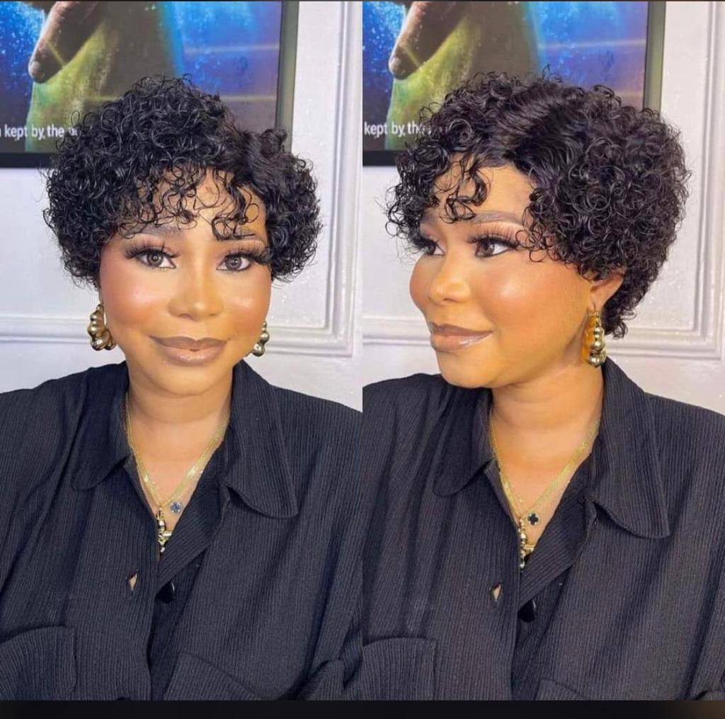 human hair curly wig